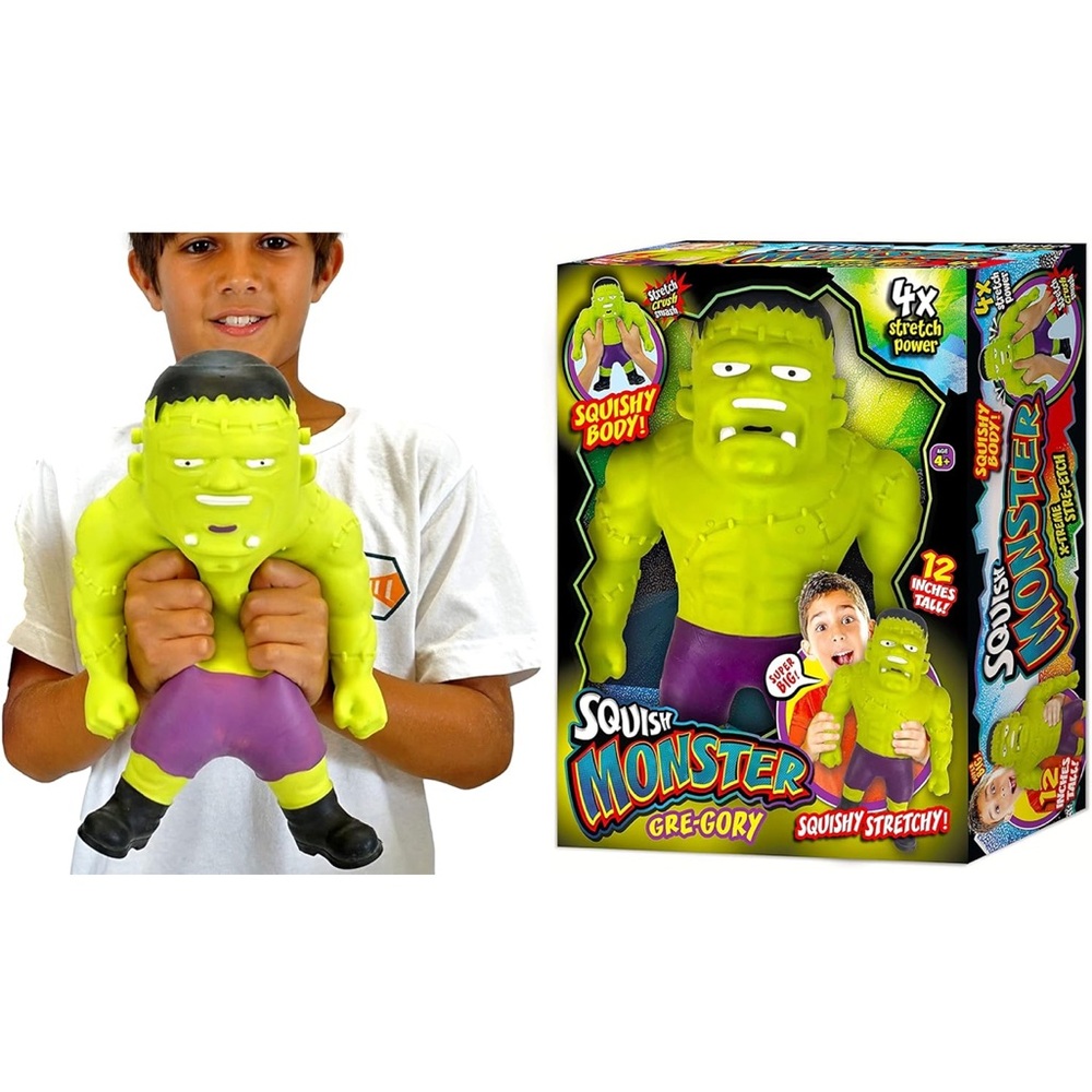 NEW in box JA-RU Gre- gory Huge Mega Stretchy Monster Toy 12"